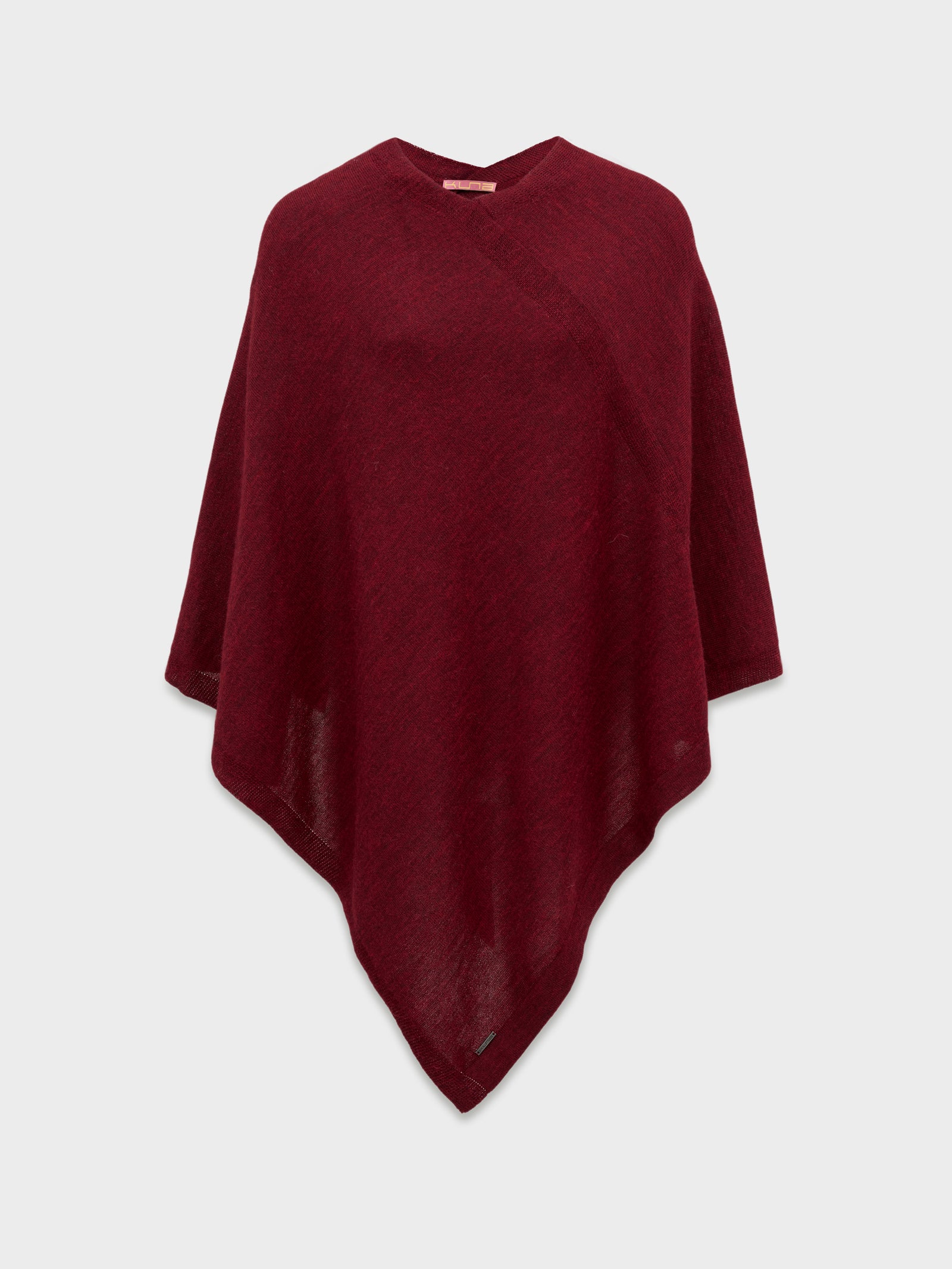 Cherry Baby Alpaca Poncho