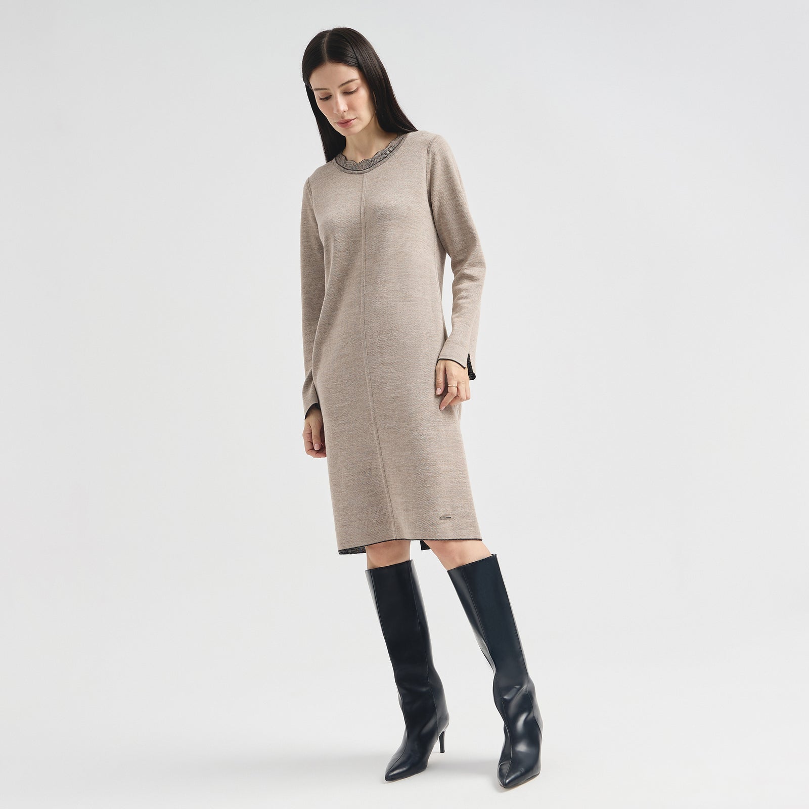 Vestido Cindy De Baby Alpaca Color Negro