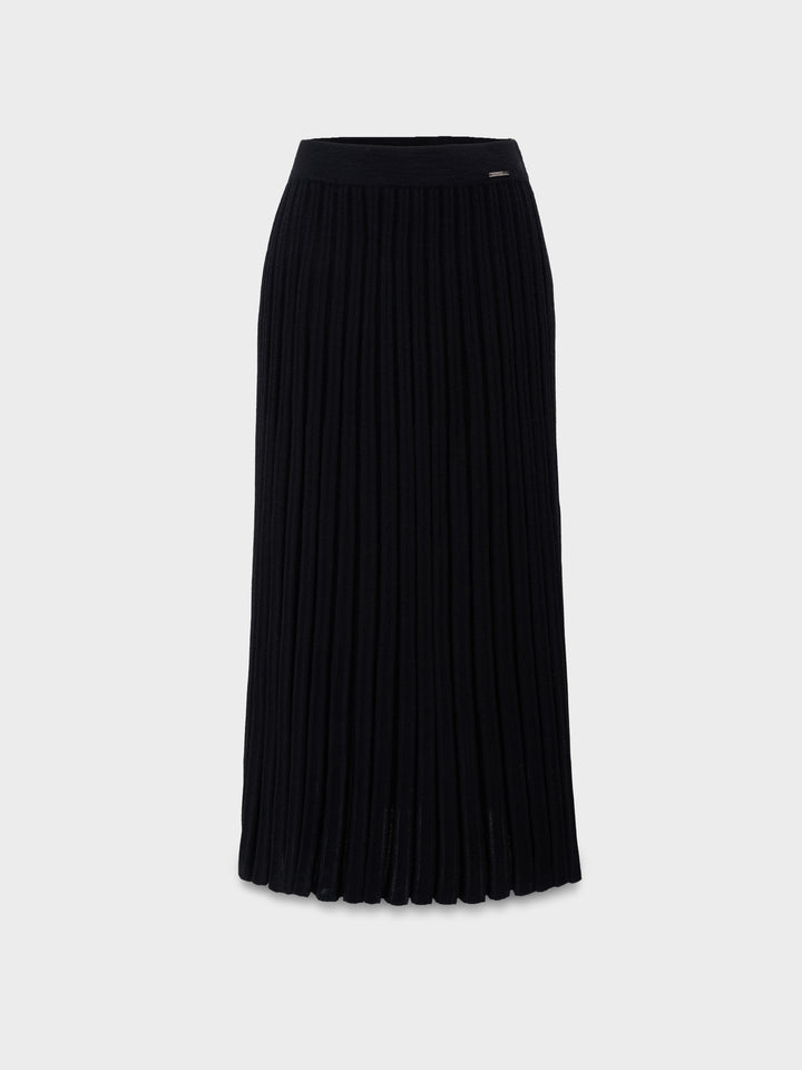 Black Baby Alpaca Vitae Skirt