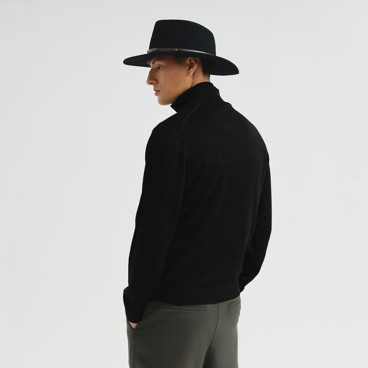 Suéter Albert De Baby Alpaca Color Negro