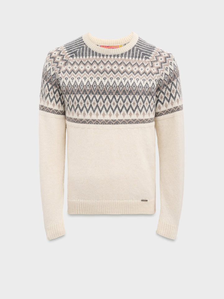 Ecru Baby Alpaca Calvados Sweater