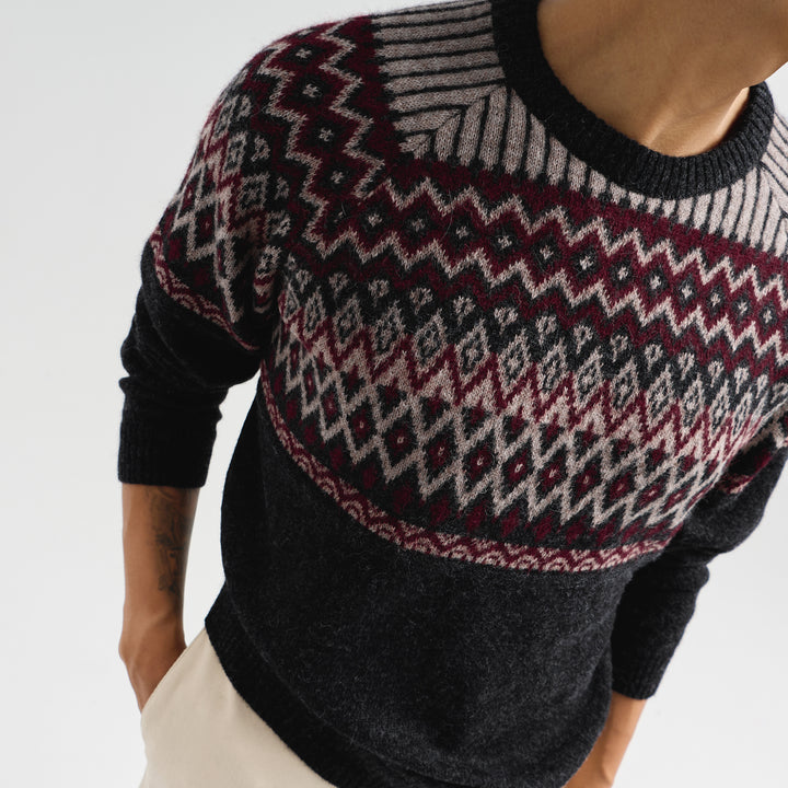 Suéter Calvados De Baby Alpaca Color Gris