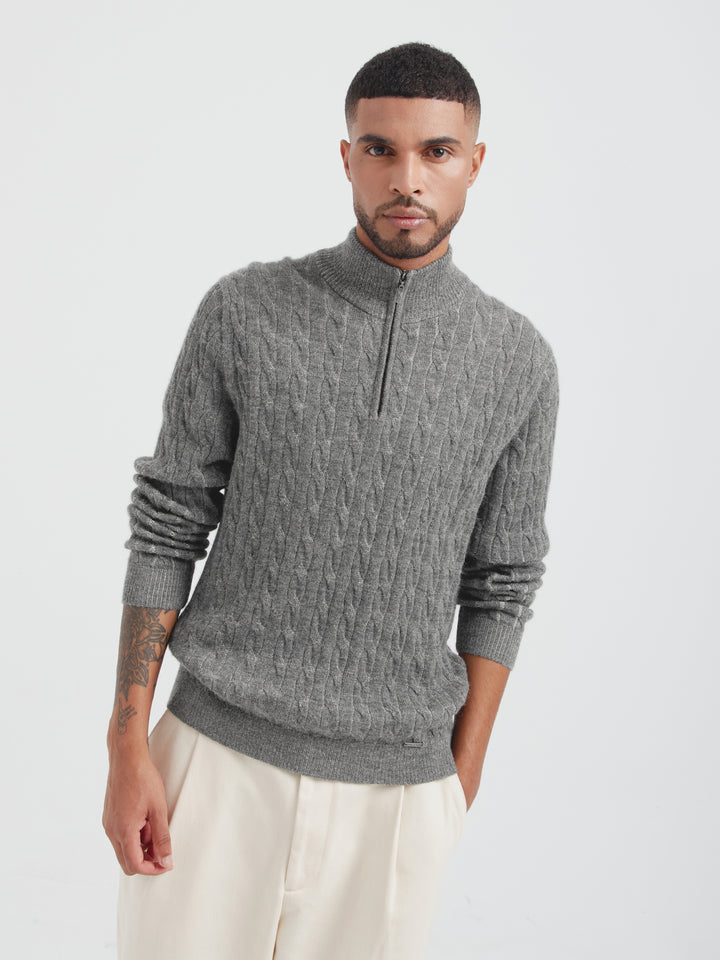 Calypso Baby Alpaca Sweater - Gray