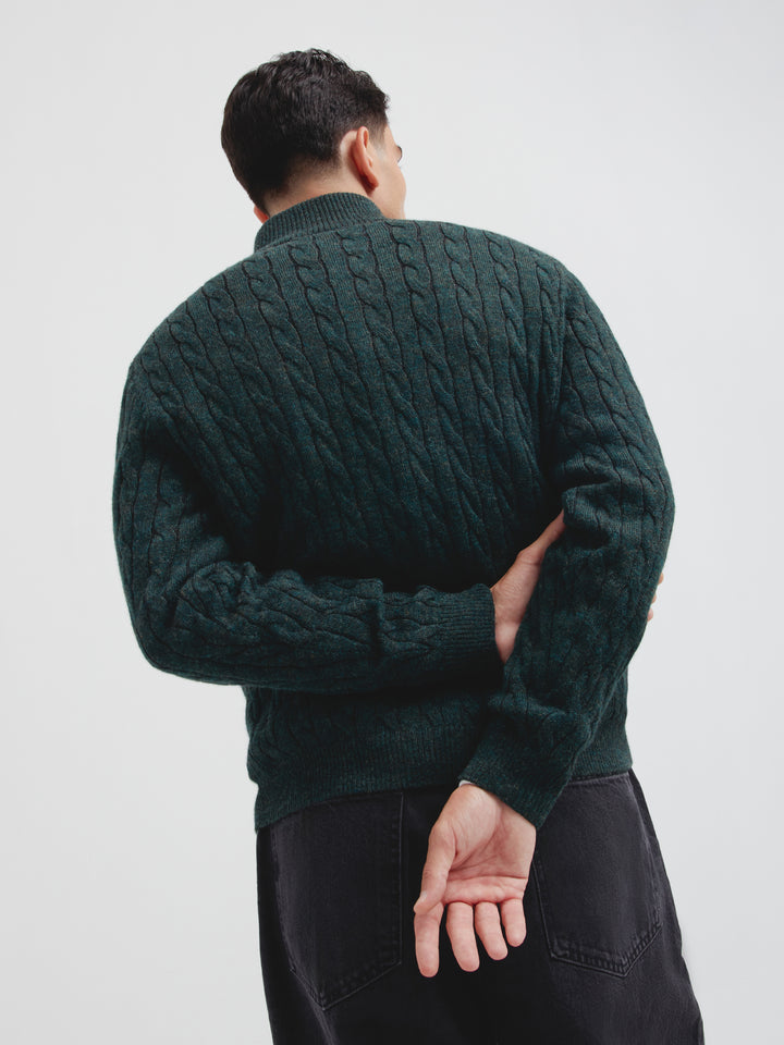 Calypso Baby Alpaca Sweater in Green