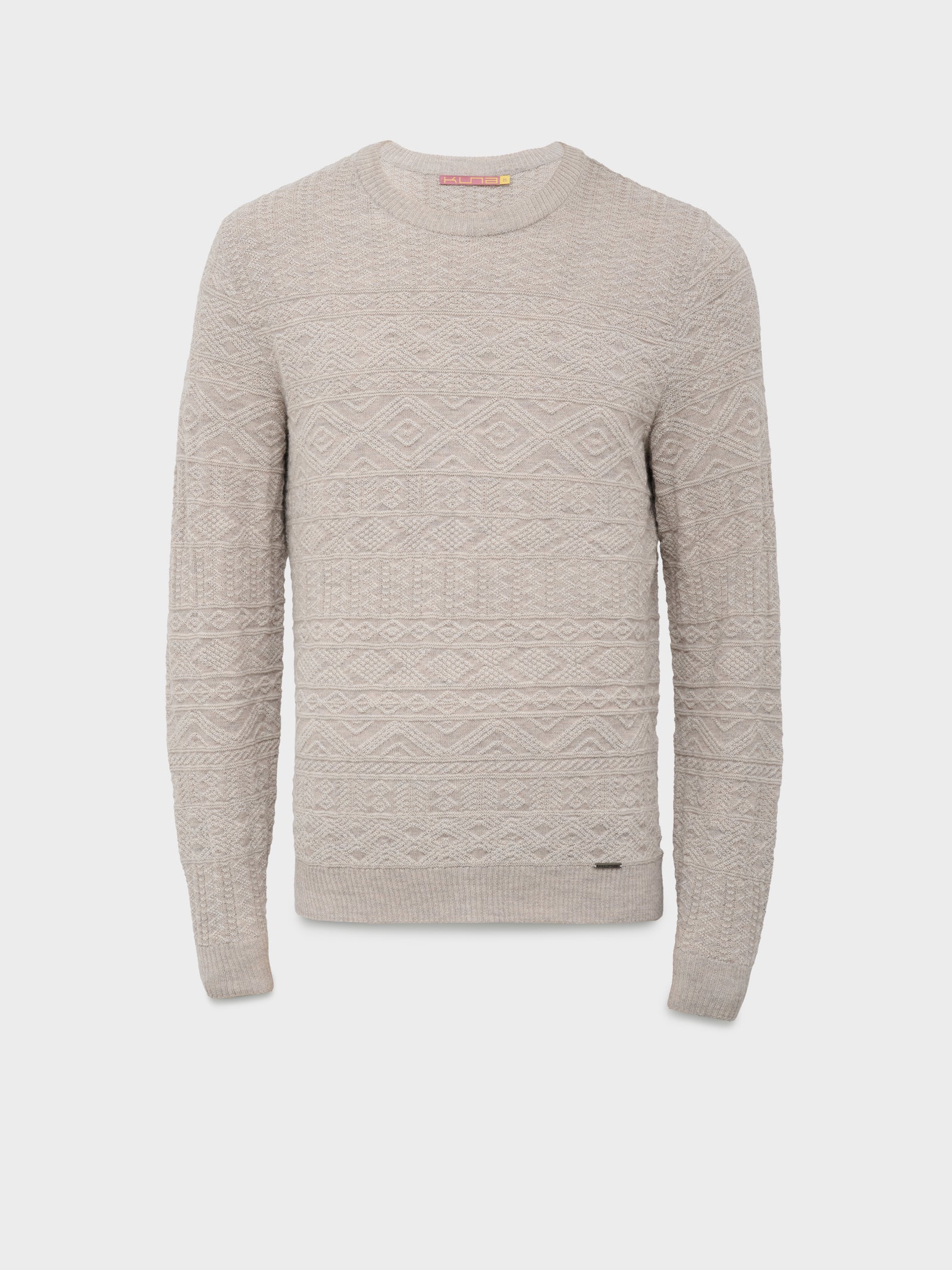 Baby Alpaca Captain Sweater in Beige