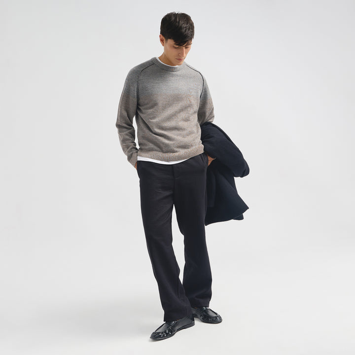 Suéter Clark De Baby Alpaca Color Gris