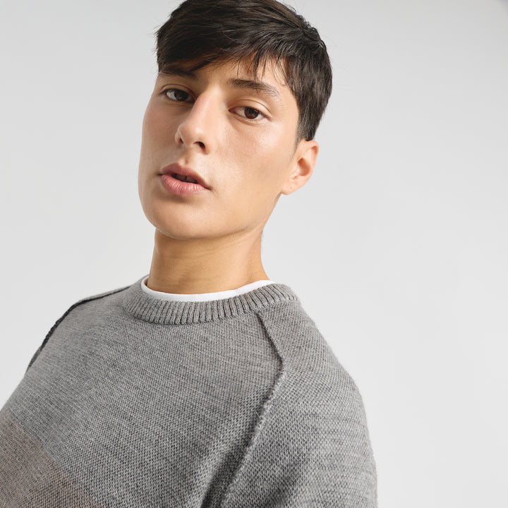 Suéter Clark De Baby Alpaca Color Gris