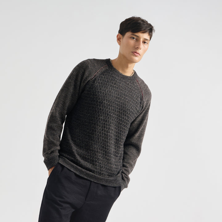 Suéter Robin De Baby Alpaca Color Gris