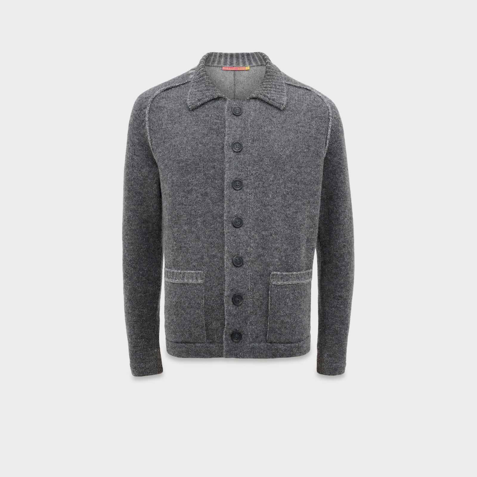 Cárdigan Cristobal De Baby Alpaca Color Gris