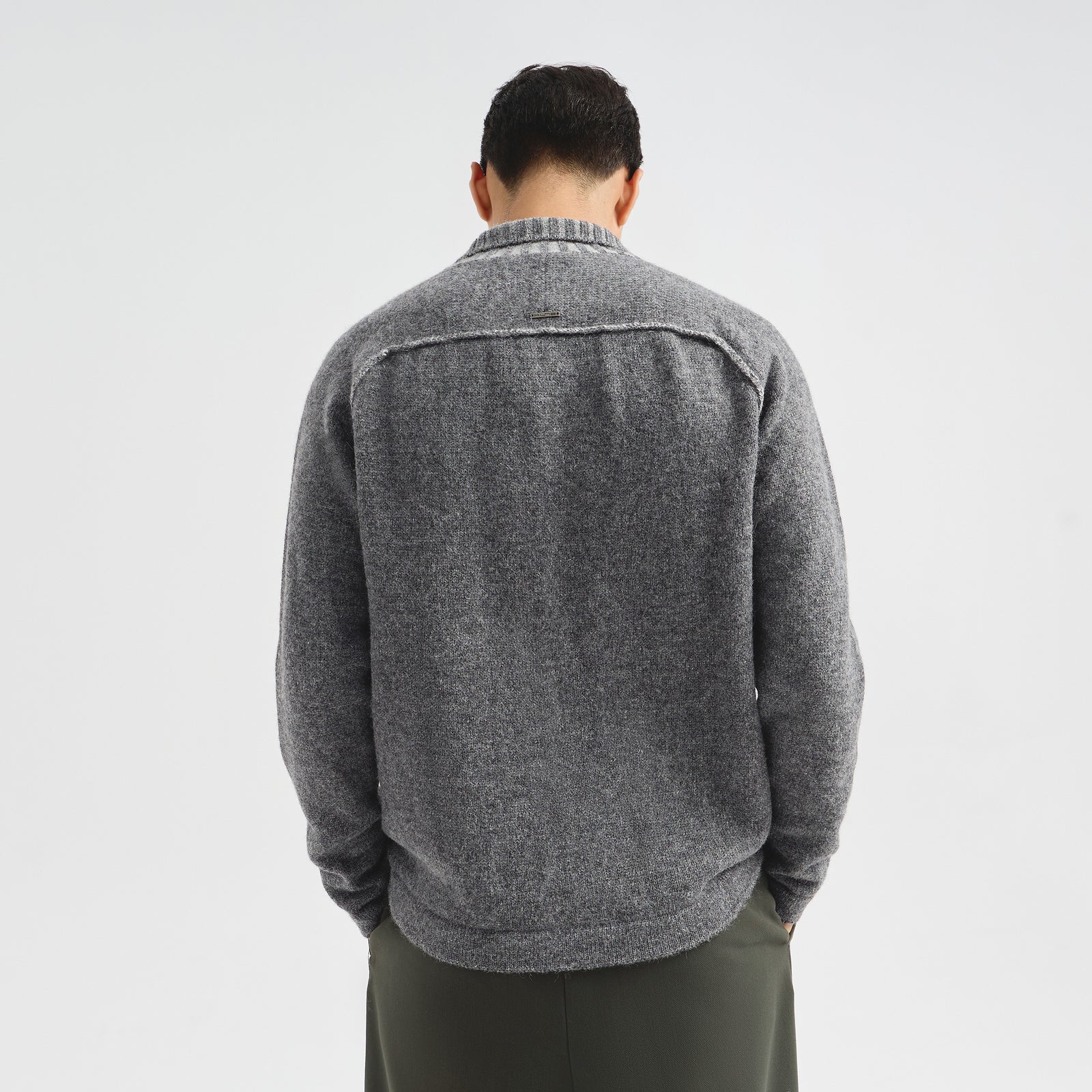 Cárdigan Cristobal De Baby Alpaca Color Gris