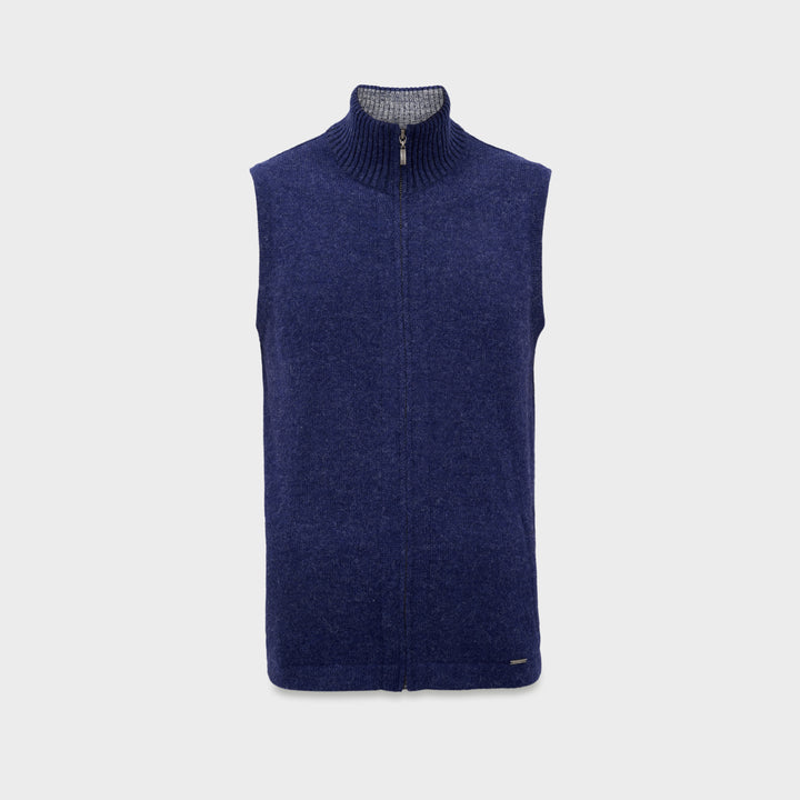 Chaleco Clovis De Baby Alpaca Color Azul