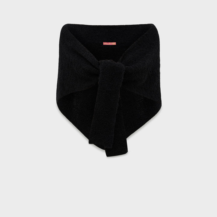 Bufanda Cornelia De Alpaca Color Negro