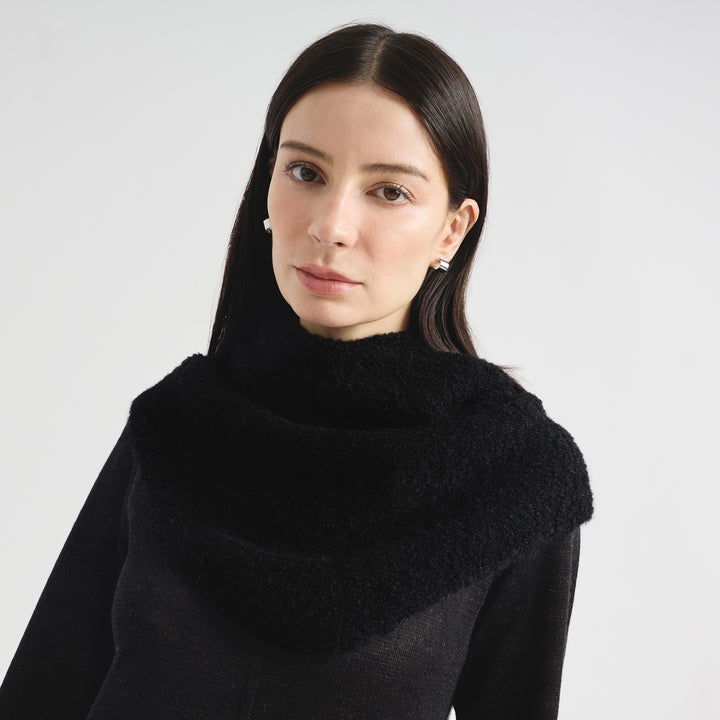 Bufanda Cornelia De Alpaca Color Negro