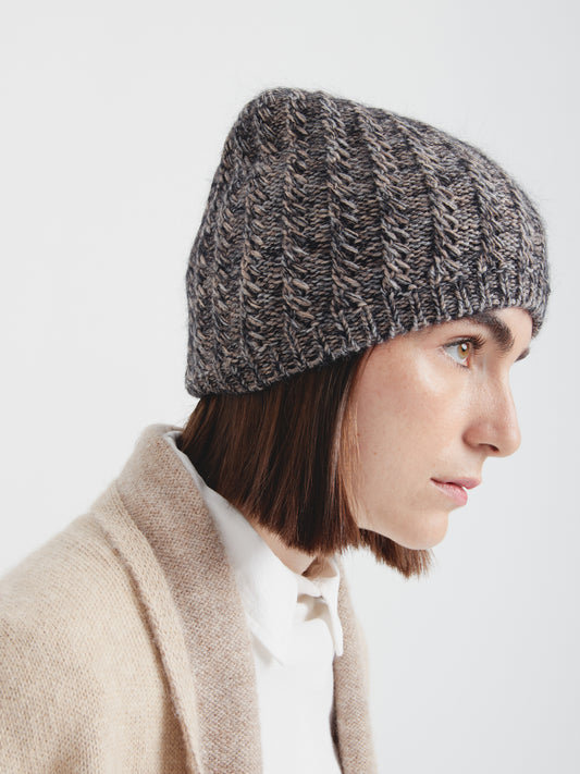 Gorro Cactus De Baby Alpaca Color Beige