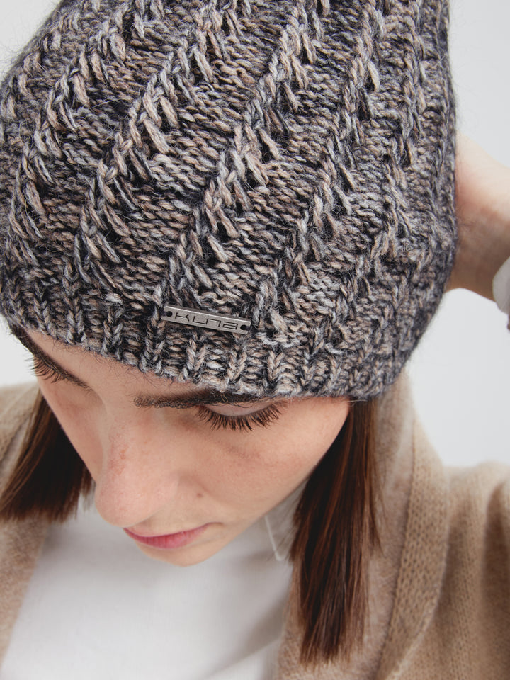 Gorro Cactus De Baby Alpaca Color Beige