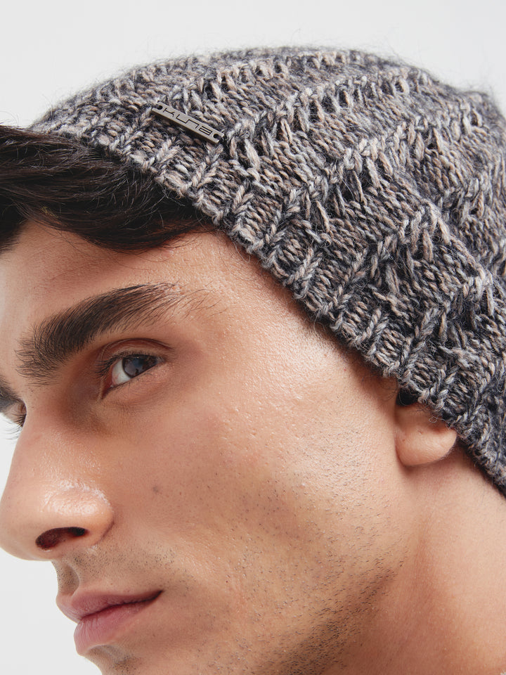 Gorro Cactus De Baby Alpaca Color Beige