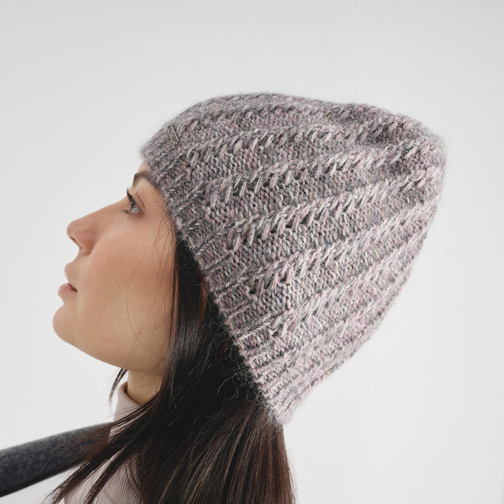 Gorro Cactus De Baby Alpaca Color Rosado