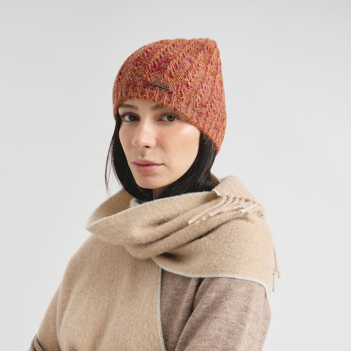 Gorro Cactus De Baby Alpaca Color Rojo