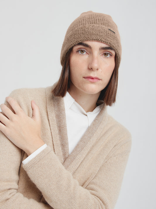 Gorro Cadmio De Baby Alpaca Color Camel