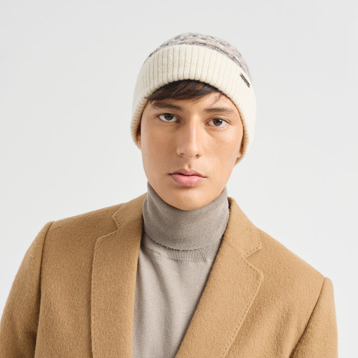 Gorro Calvados De Baby Alpaca Color Blanco