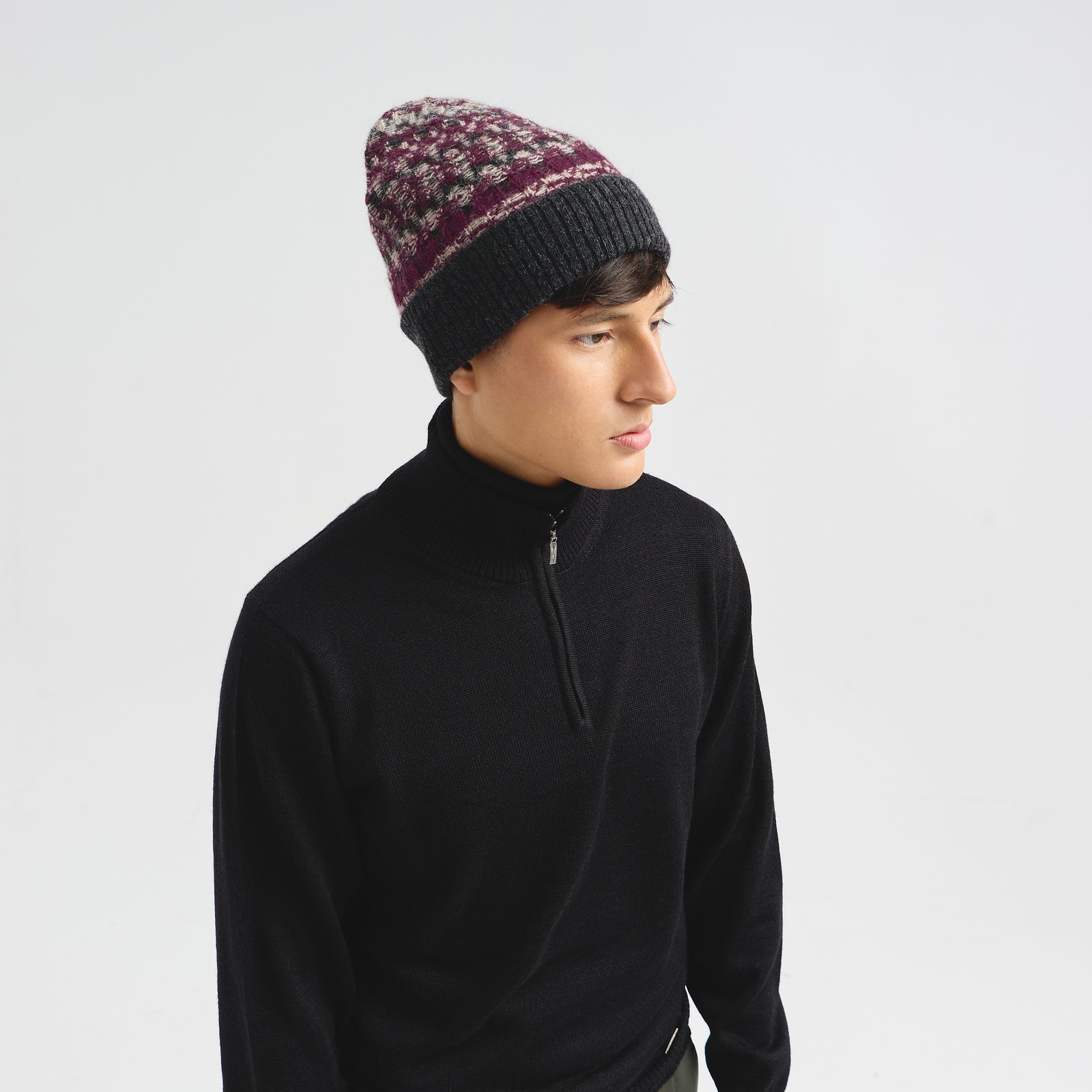 Gorro Calvados De Baby Alpaca Color Gris