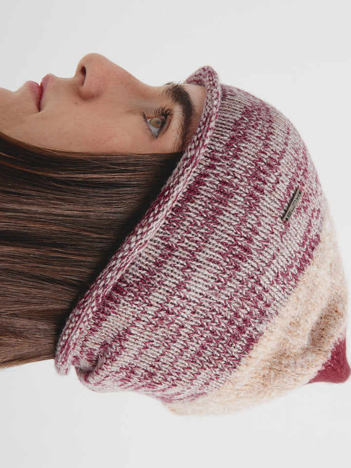 Gorro Cameo De Baby Alpaca Color Guinda