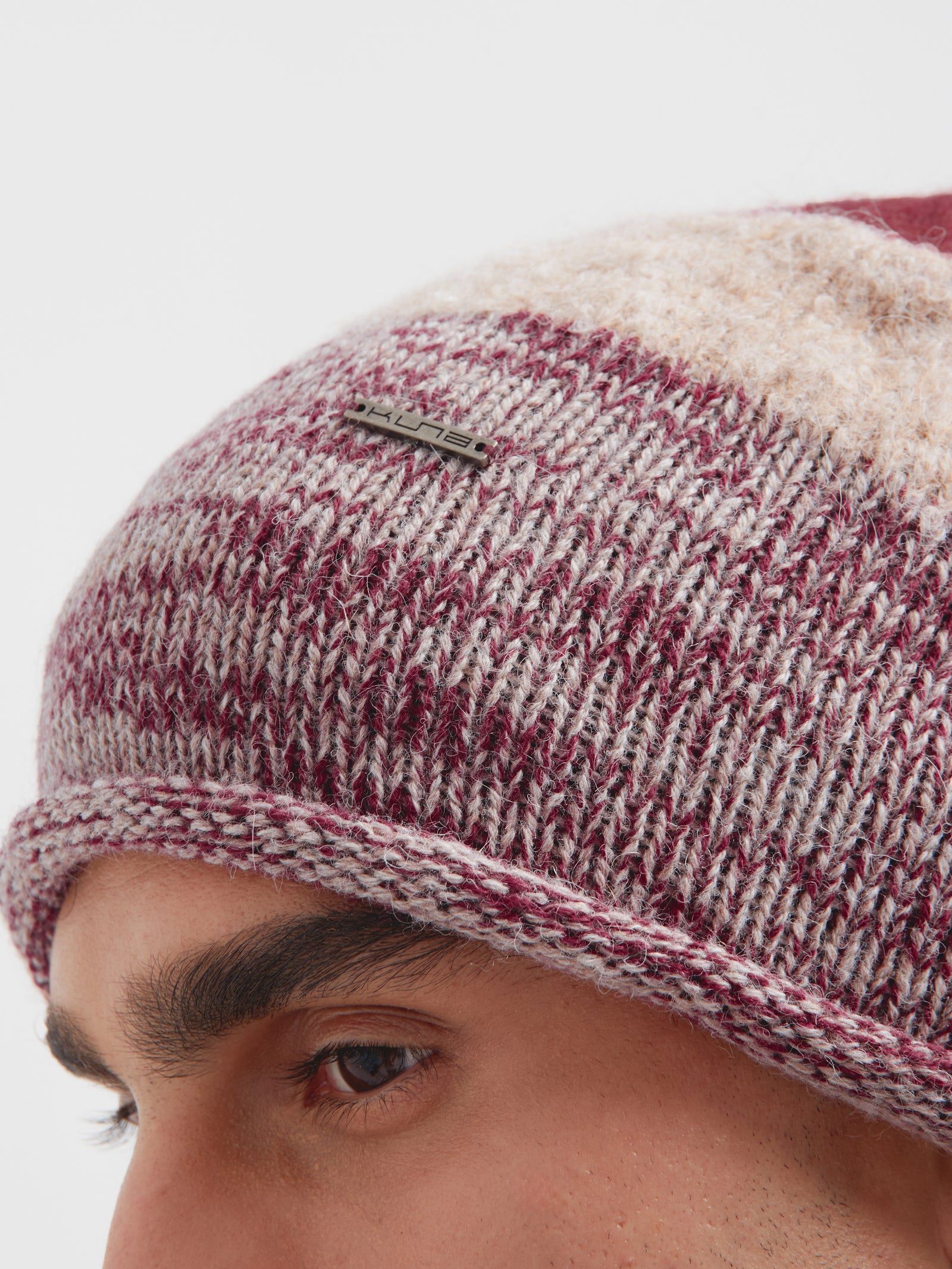Gorro Cameo De Baby Alpaca Color Guinda