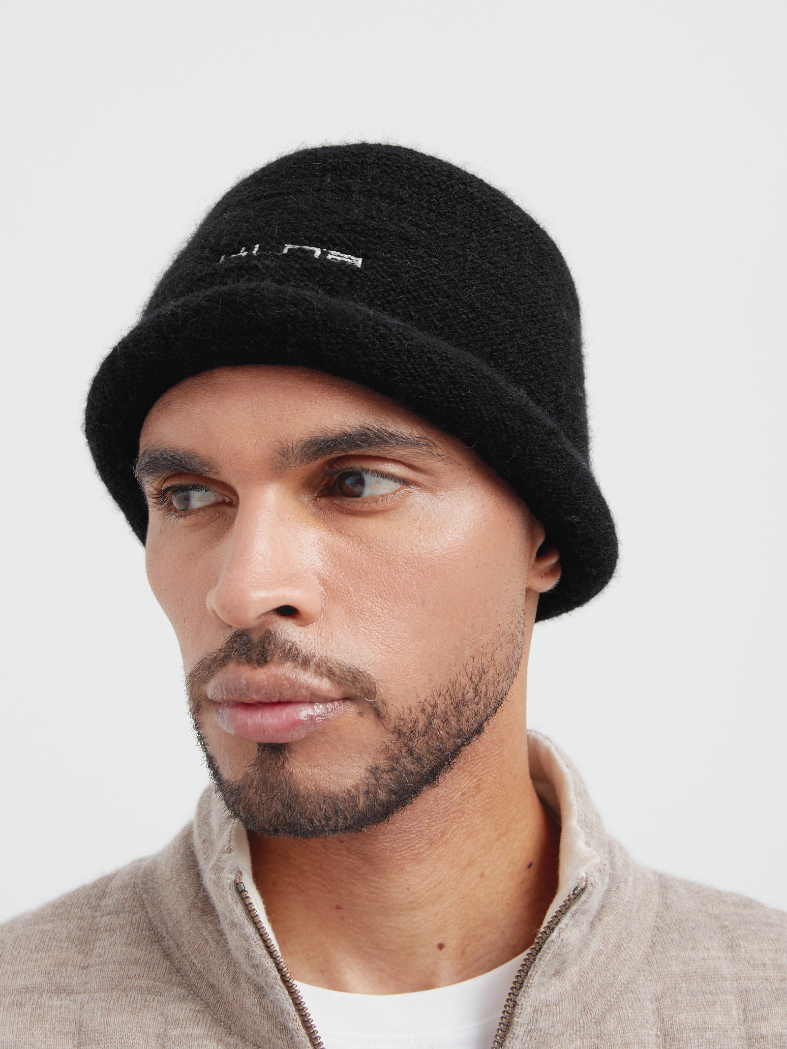 Gorro Capuli De Baby Alpaca Color Negro