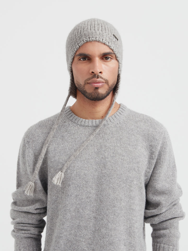 Gorro Chic De Baby Alpaca Color Gris
