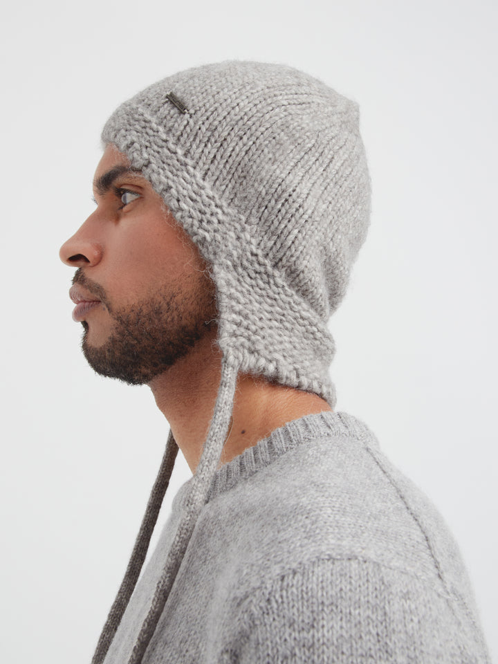 Gorro Chic De Baby Alpaca Color Gris