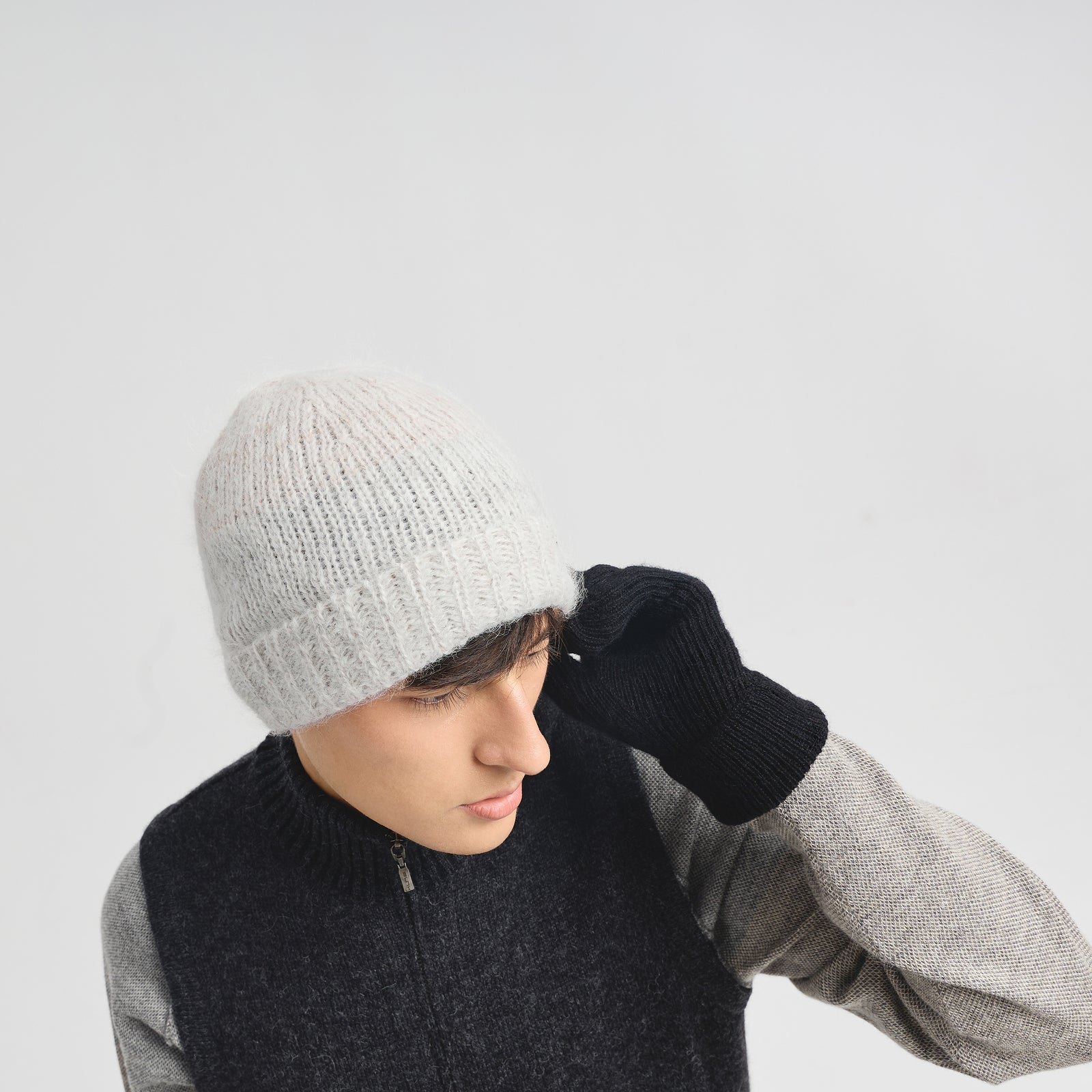Gorro Chorus De Alpaca Suri Color Blanco