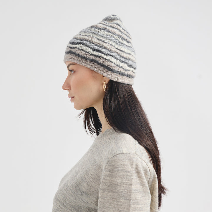 Gorro Corina De Baby Alpaca Color Beige