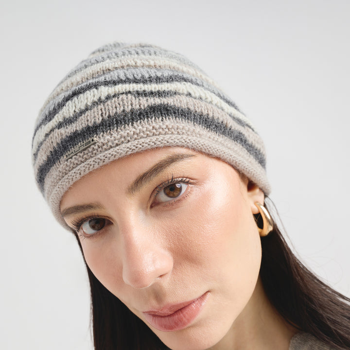 Gorro Corina De Baby Alpaca Color Beige