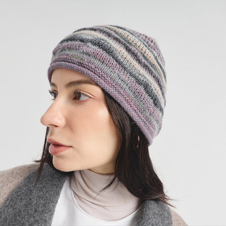 Gorro Corina De Baby Alpaca Color Morado