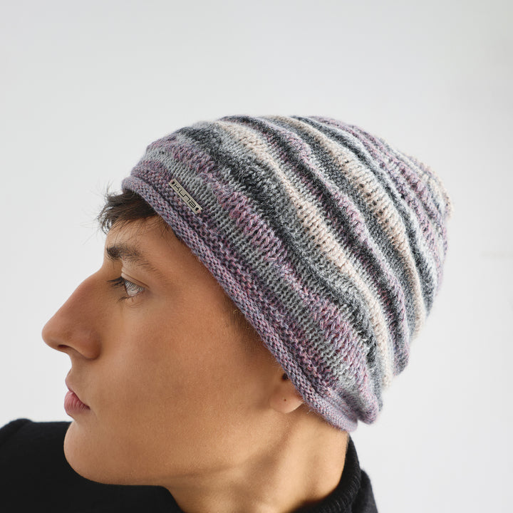 Gorro Corina De Baby Alpaca Color Morado