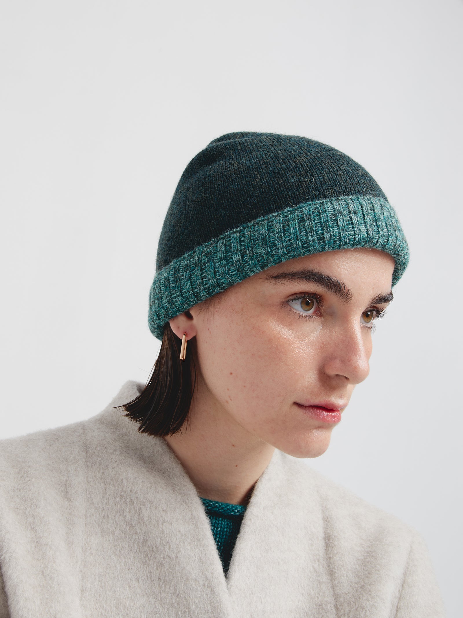 Gorro Crush De Baby Alpaca Color Verde