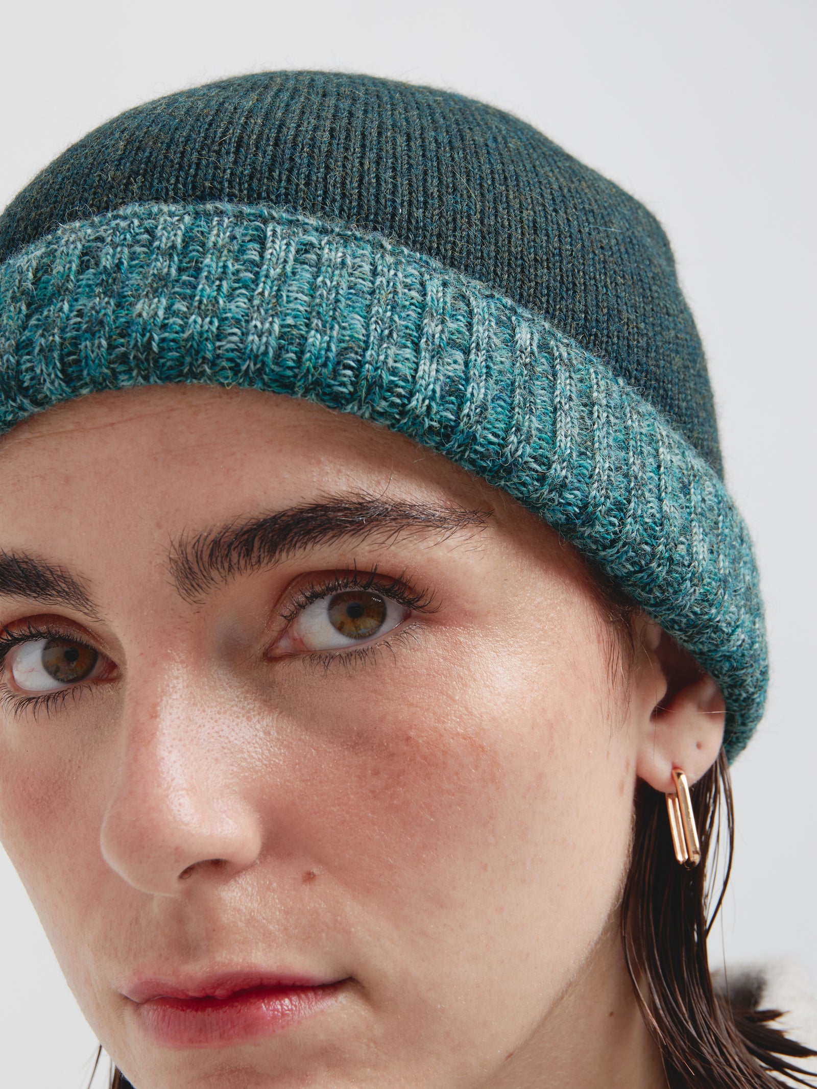 Gorro Crush De Baby Alpaca Color Verde