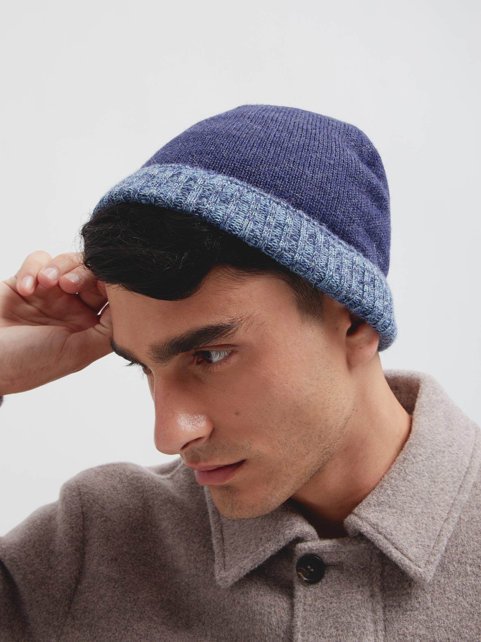 Gorro Crush De Baby Alpaca Color Azul