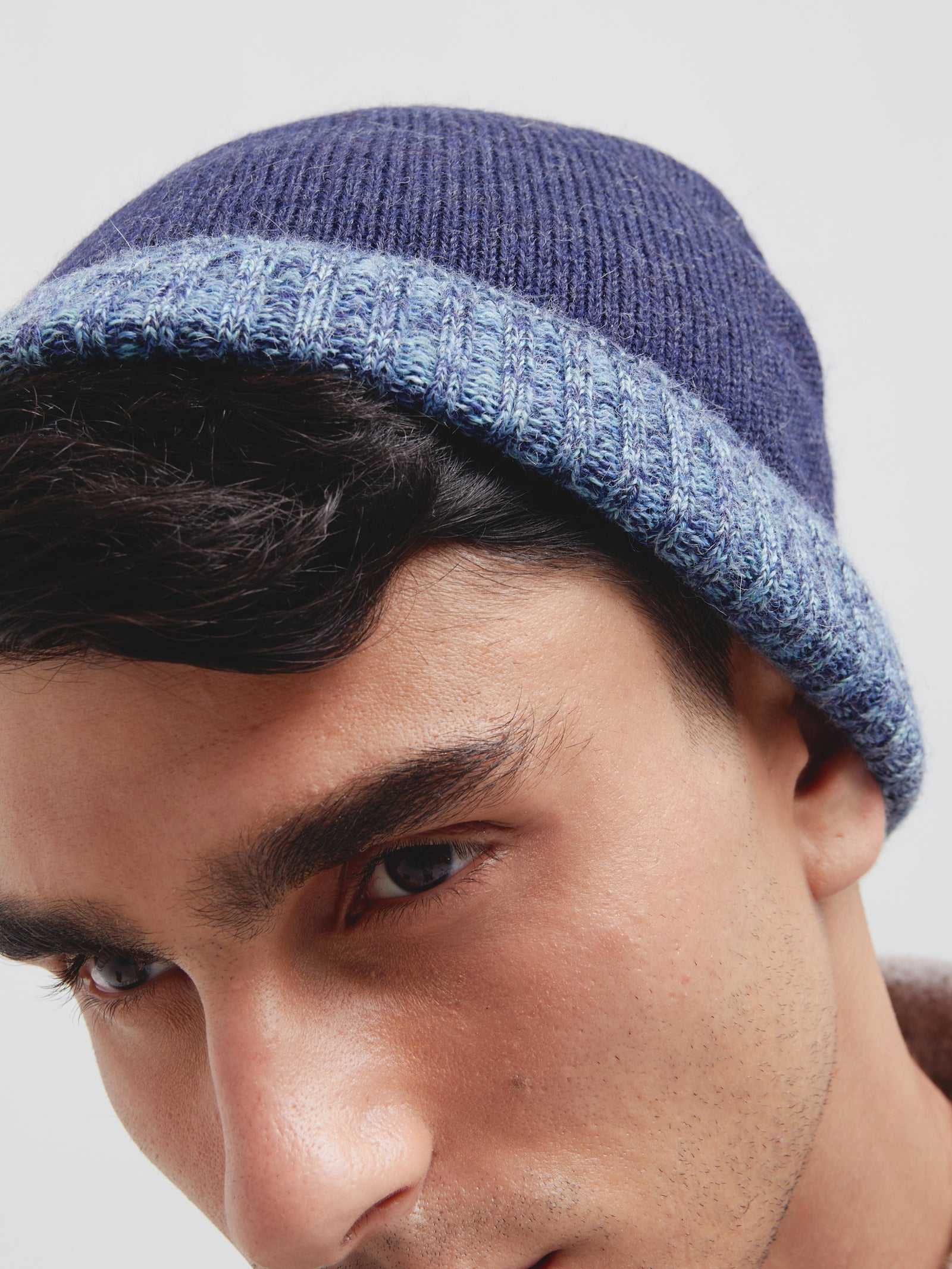 Gorro Crush De Baby Alpaca Color Azul