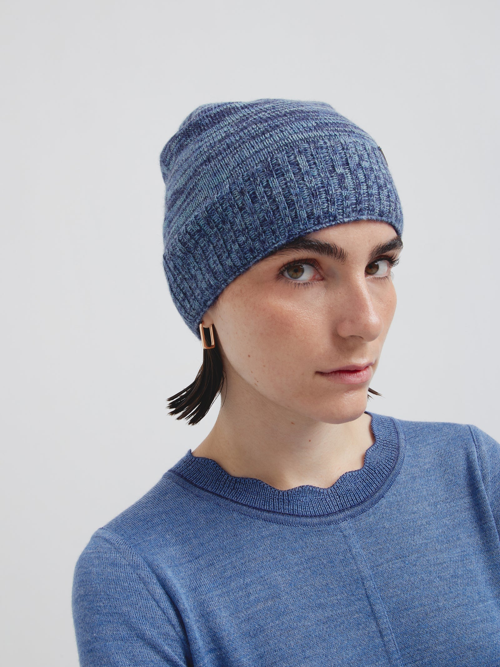 Gorro Crush De Baby Alpaca Color Azul