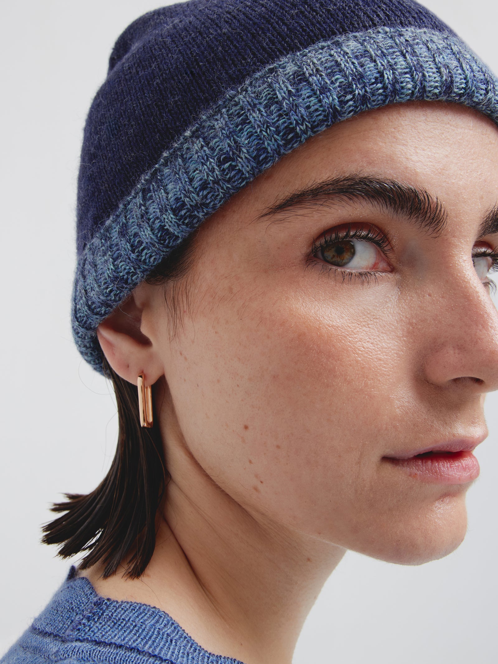 Gorro Crush De Baby Alpaca Color Azul