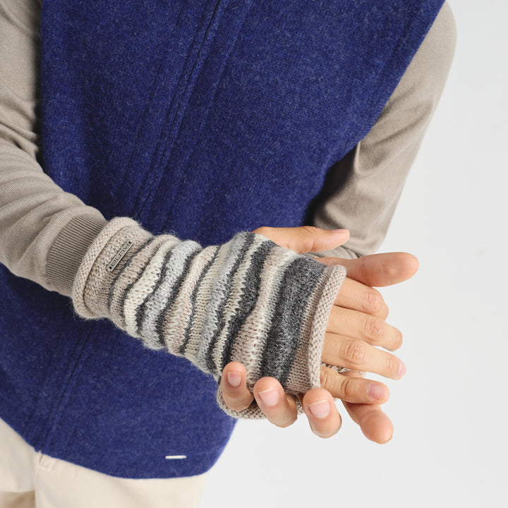 Guantes Corina De Baby Alpaca Color Beige