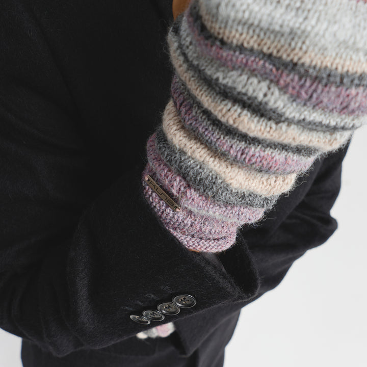 Guantes Corina De Baby Alpaca Color Morado