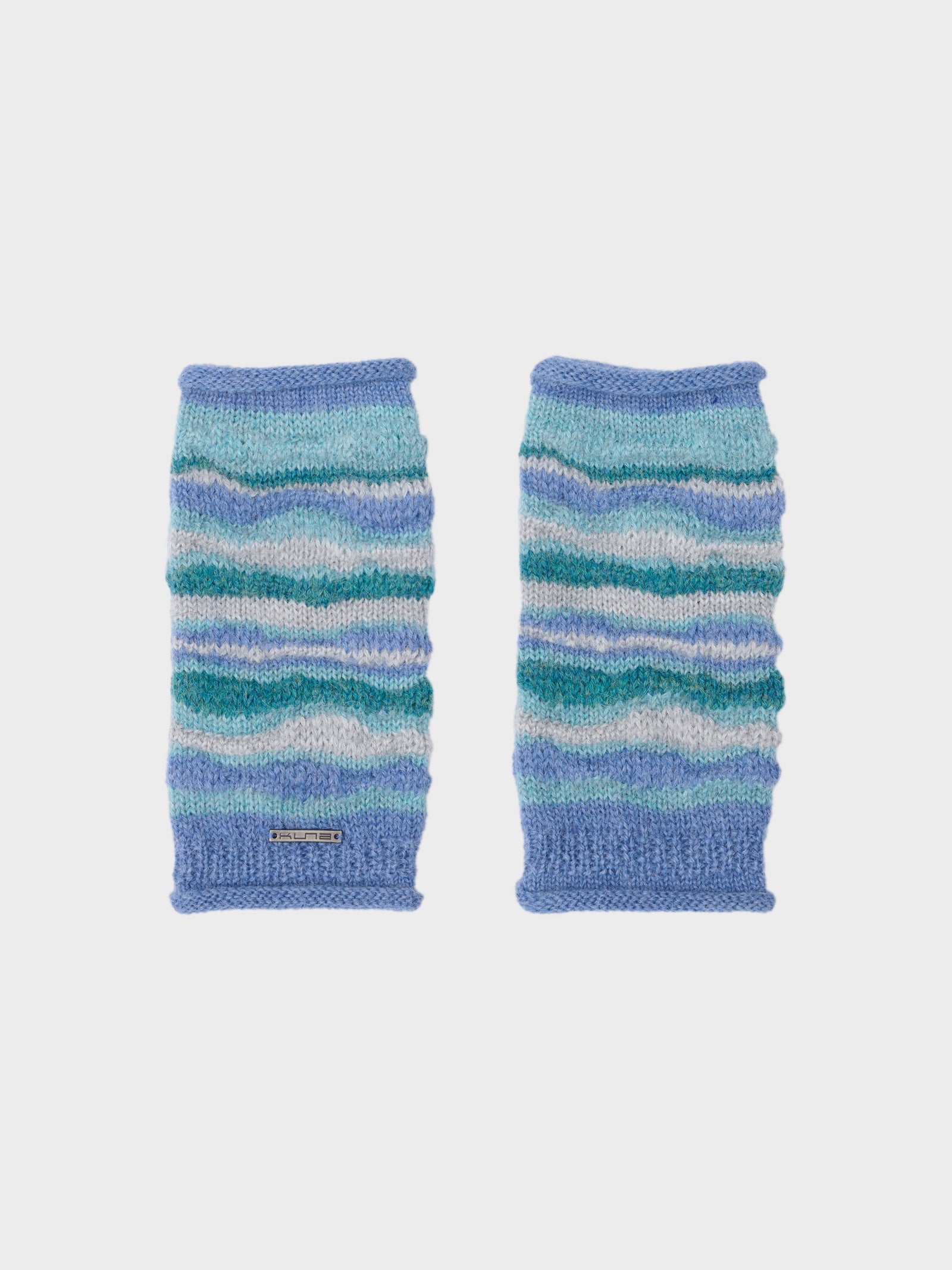 Guantes Corina De Baby Alpaca Color Celeste