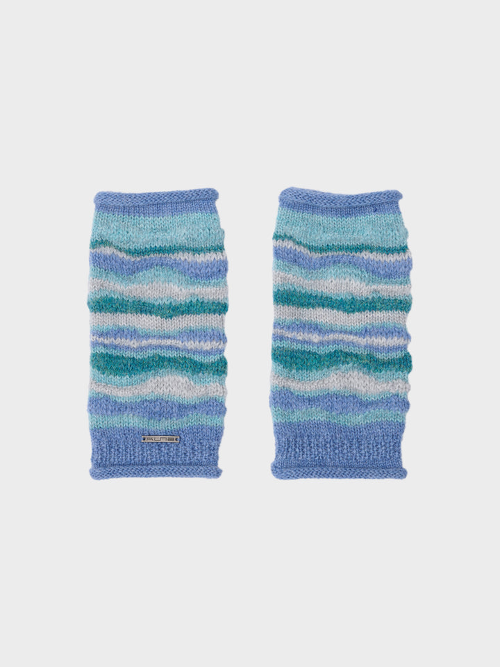 Guantes Corina De Baby Alpaca Color Celeste