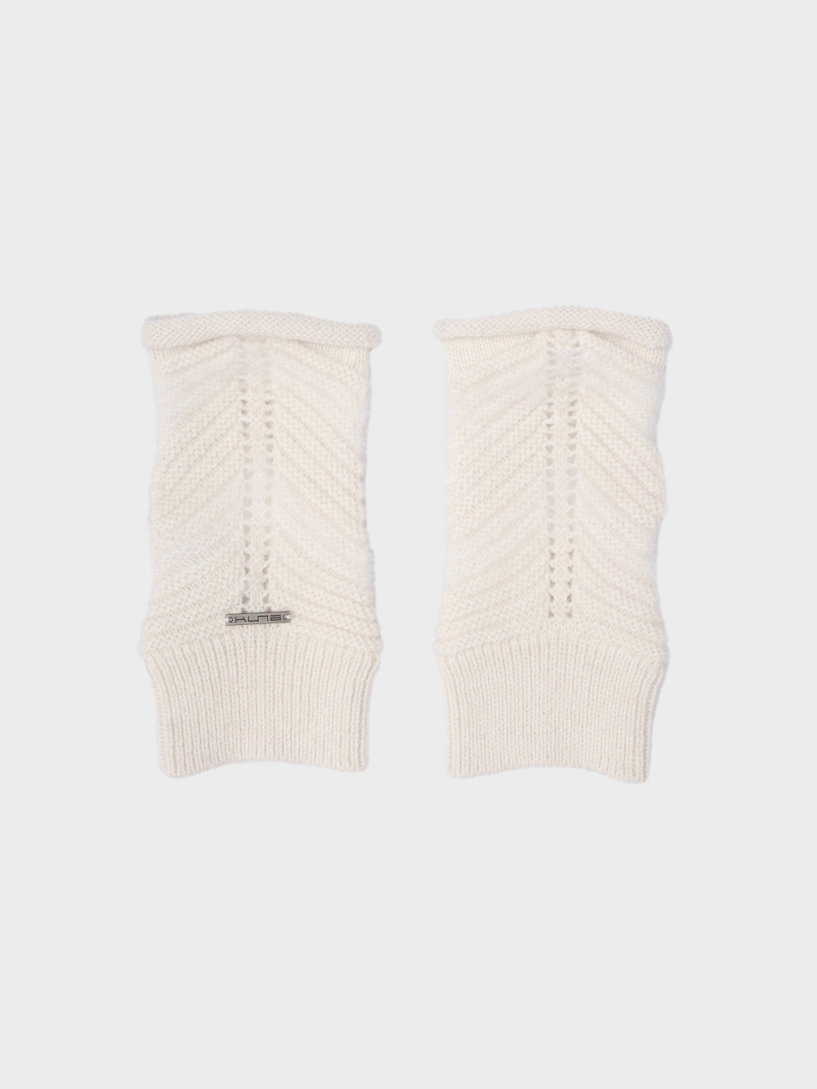 Guantes Cristal De Baby Alpaca Color Ecru