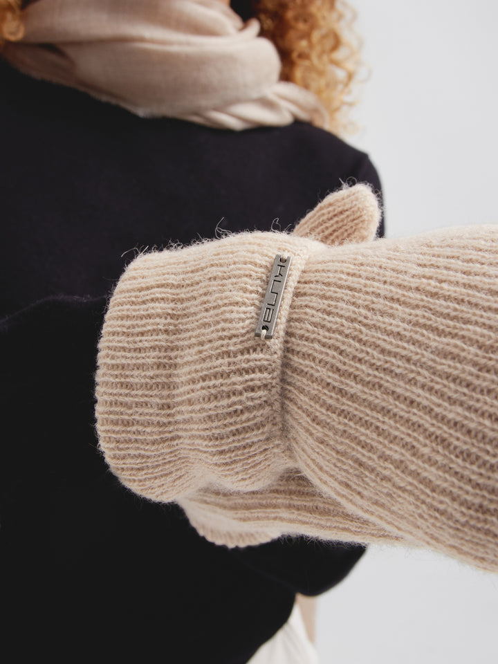 Guantes Cyril De Baby Alpaca Color Beige
