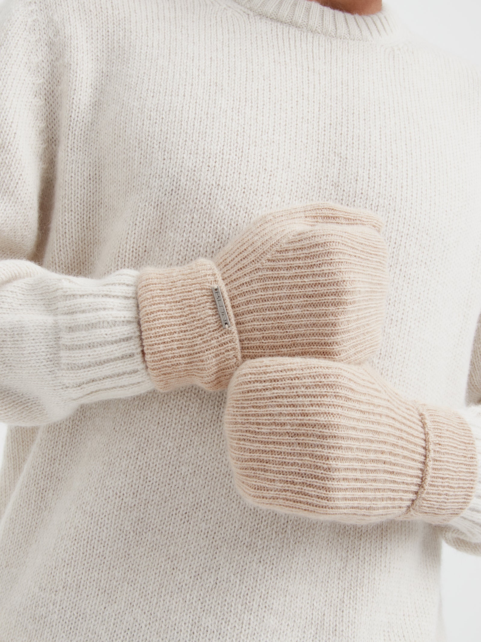 Guantes Cyril De Baby Alpaca Color Beige