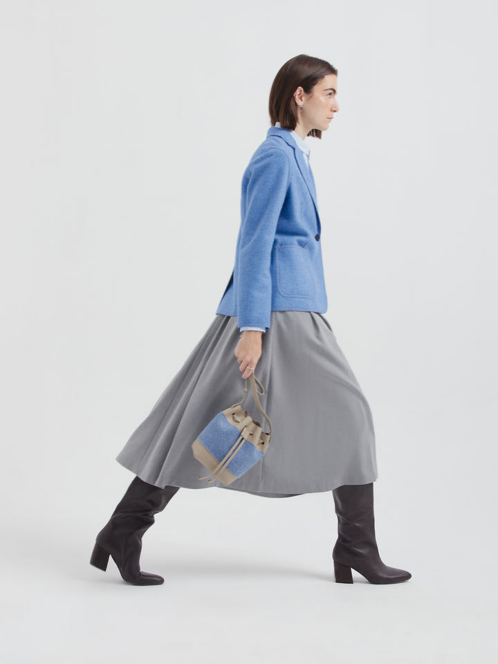 Carolina Alpaca and Wool Light Blue Sweater