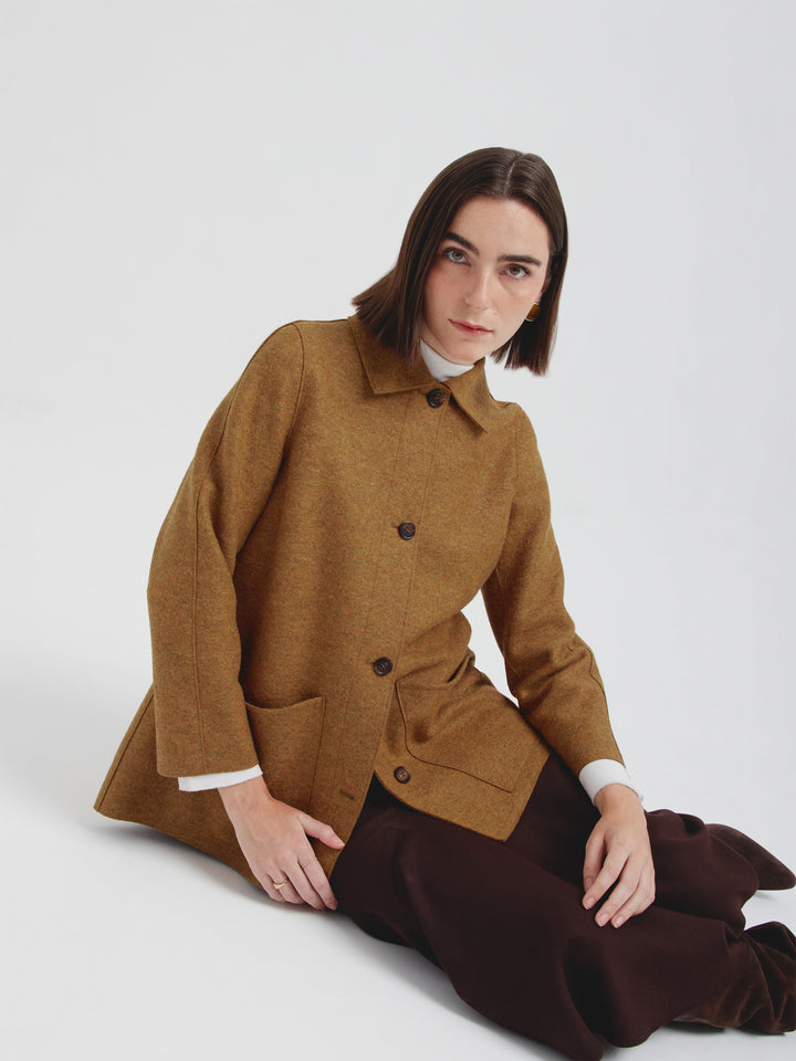 Catalina Alpaca-Blend Yellow Cardigan
